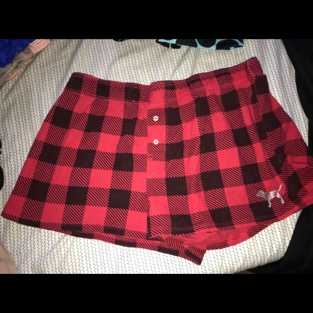 Checkered pj shorts